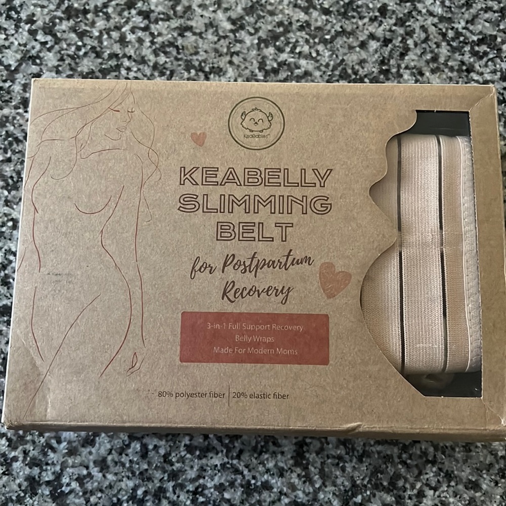 Keabelly Slimming Belt for postpartum recovery in nude